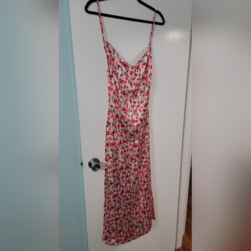 NEW NWT AdoreMe Plus Size Floral Spaghetti Strap Midi Dress Size 3XL